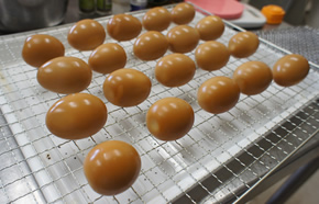 味付け玉子の燻製